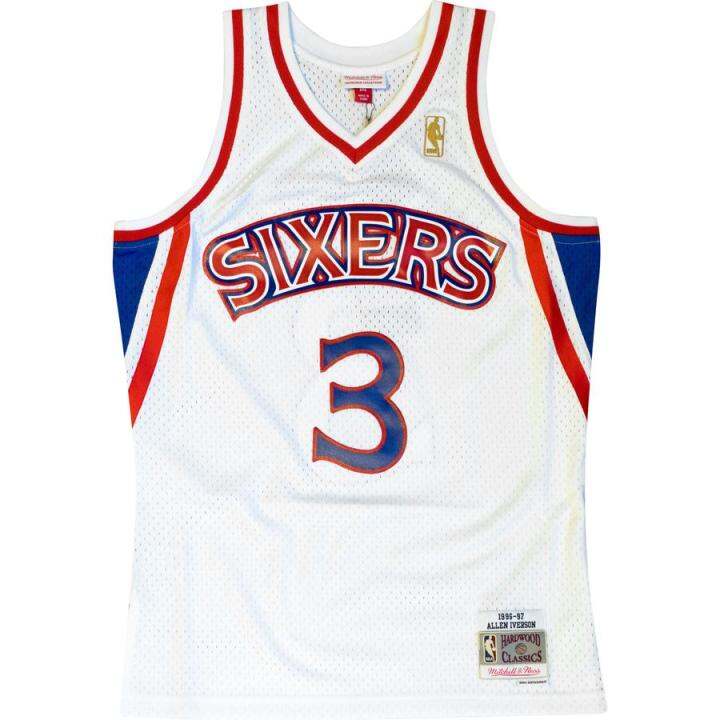 NBA BASKETBALL JERSEY Philadelphia 76ers Allen Iverson Mitchell＆Ness ...