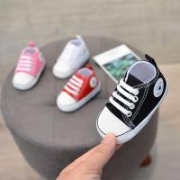 COD SDFGERTERTEEE Baby Boys Girls Soft Sole Crib Laces Canvas Non-Slip shoes