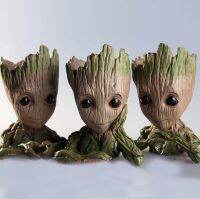 ของเล่นโมเดลแอคชั่นรูปจำลองกระถางดอกไม้ต้นไม้ Groot