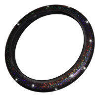 Universal 15 "37-38Cm ที่หุ้มพวงมาลัยรถยนต์ Bling Shining Rainbow Color Decoration