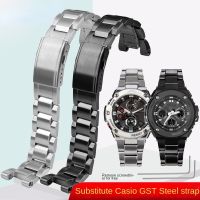 สำหรับ G-Shock สายนาฬิกาข้อมือ GST-210 GST-W300 GST-400G GST-B100 S100D/S110D/W110โลหะนาฬิกาข้อมือสายสเตนเลสกำไลข้อมือสายนาฬิกาข้อมือ