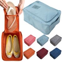 Multifunction Travel Bag Portable Tote Bags for Women Nylon Fold Dust-proof Shoe Organizer Storage Handbag Travelling Ladies