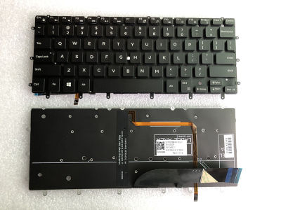 ใหม่สำหรับ Inspiron 13 7000 7347 7348 15 7547 15 7548แป้นพิมพ์สหรัฐ backlit 0dkdxh NSK-LS0BW