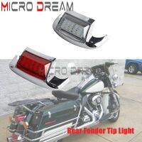 ไฟท้ายด้านหลังมอเตอร์ไซค์ LED สำหรับรถฮาร์เลย์เฮอริเทจราชาถนน Softail Electra Glide 86-13ไฟเบรกการขับขี่ขอบท้าย