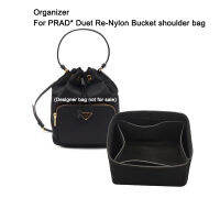 Fit For Duet Re-Nylon Bucket Shoulder Bag Organizer,Adjustable Handmade Felt Insert