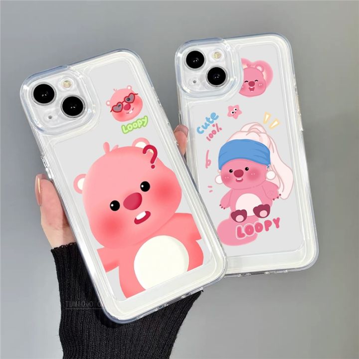 shine-electron-เคสเคสโทรศัพท์แบบใส-p-pororo-loopy-สำหรับ-samsung-galaxy-s23-s22-s21-s20-s10-fe-มากบวก-note-20-10-9-a14-a34-a24