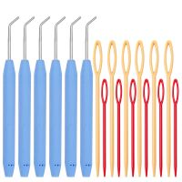 【YF】 Nonvor Crochet Hook Set Loom Knit Needle Kit Plastic Knitting Needles Wool Yarn Random Color