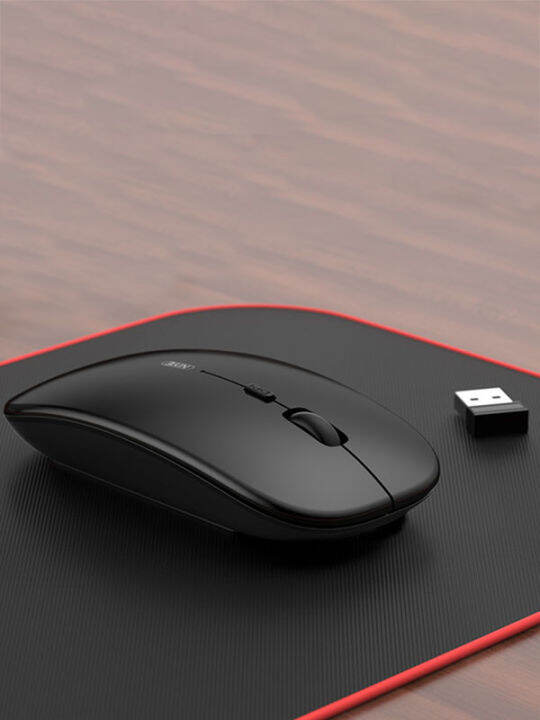 รุ่น-2-4g-wireless-silent-optical-mouse-เมาส์ไร้สาย-คลิกไร้เสียง-สีดำ-ฟรี-แบตเตอรี่ขนาด-aa-ใช้กับ-คอมพิวเตอร์-เม้าส์มาตรฐาน-ใช้งานง่าย