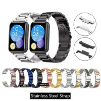 ✔ Strap Classic Stainless Steel Band for Huawei Watch Fit 2 New / FIT2 Metal Bracelet With Connector