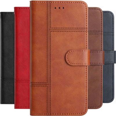 Vintage Leather Wallet Case For Motorola Moto E7 Plus E20 E32 E40 G10 G30 G42 G52 G31 G41 G9 Play Men Business Flip Cover DP01D