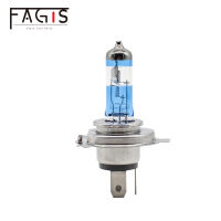 Fagis US ยี่ห้อ H4 9003 P43t 12V 6055W Super Cool สีขาวสีฟ้าไฟหน้ารถอัตโนมัติหลอดฮาโลเจน Super Bright รถโคมไฟ