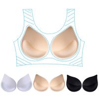 3D Push Up Bra Pads Inserts Women Sponge Padded Bra Pad Lining Swimsuit Bra Insert Small Breast Lift Breathable Underwear