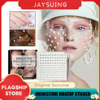 Jaysuing อายแชโดว์เพชรสติกเกอร์สำหรับตกแต่งร่างกายของใบหน้าเทศกาลกาวด้วยตนเองสติกเกอร์เพชรสีเล็บพลอยเทียมขนาดผสมเพชรแฟชั่นสตรีแต่งหน้าอายไลเนอร์อายแชโดว์ Stiker Wajah แต่งตาคริสตัลสติกเกอร์ตา2ชิ้น