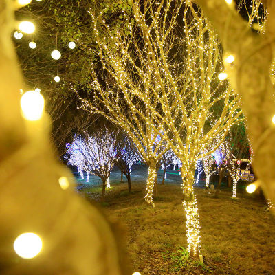 8 Mode Led Fairy String Lights Outdoor Garlands Christmas Decorations for Home Garden Decor New Year DIY Street Patio Waterproof