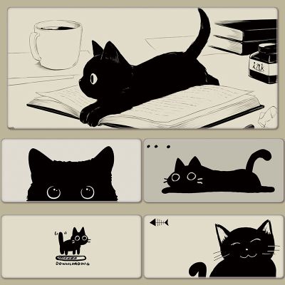 Kawaii Anime Cat Mouse Pad Xxl Desk Mat Mousepad Large Gaming Mouse Pad Computer Non-Slip Base Desk Mat for Office&amp;Home 80X30CM