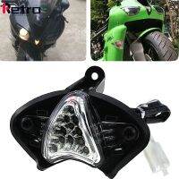 ™ไฟ LED ไฟหน้าด้านหน้าสว่างสุดๆอุปกรณ์เสริมสำหรับรถจักรยานยนต์636 ZX-6R ZX6R คาวาซากิโคมไฟเสริมไฟตัดหมอก2007-2008