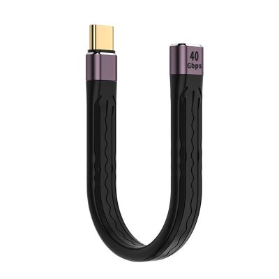 Extension Cable 40Gbps Extend Cable USB C Female to Male 100W Extender Wire Type C Sync Data Cord for Mobile Power Bank Cables  Converters