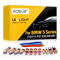 20 Pcs for BMW 5 Series E39 E60 E61 F10 F11 F07 Interior Light Bulb Kit Canbus Car LED Dome Map Indoor Trunk Footwell Bulbs