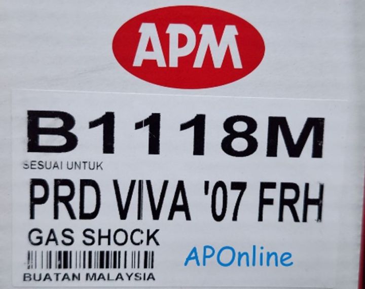 APM Perodua Viva Viva Elite 1000 2007 Shock Absorber Gas Lazada