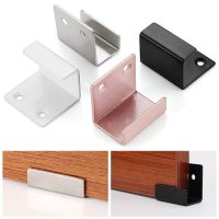 2Pcs Stainless Steel Hanging Code Tile Display Wall Fixing Clip Buckle Corner Bracket Hanging Tile Mirror Support Hardware