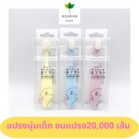 แปรงสีฟันเด็ก 0-5ปี ขนนุ่มมากก  เส้นใย20,000เส้น มี3สี