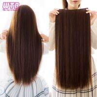 WTB Synthetic Long Hairpiece 5 Clips/piece Long Straight Hair Extension 24 Inch  Long High Temperatrue Fiber Fake Hair for Women Wig  Hair Extensions