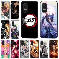 【cw】 Demon Slayer Kimetsu no Yaiba Black Soft Phone Case For Xiaomi Mi Poco X3 Pro M3 F3 GT F1 Civi CC9 8 9 A2 Lite 9T Redmi 10 Cover