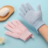 【YF】 New Cleaning Bath Glove Shower Scrub Body Massage SPA Foam Rubbing Mud  Peeling Exfoliating Five-Finger Bathroom Accessories