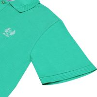 DURBAN Mens Green Plain Smart Polo Tee 100 COTTON