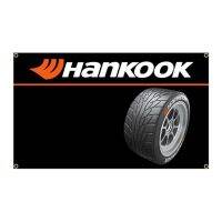 ธงยาง Hankooks 90X150Cm พิมพ์โพลีเอสเตอร์รถแข่งของเล่นแบนเนอร์เกมโรงรถหรือกลางแจ้งสำหรับตกแต่ง