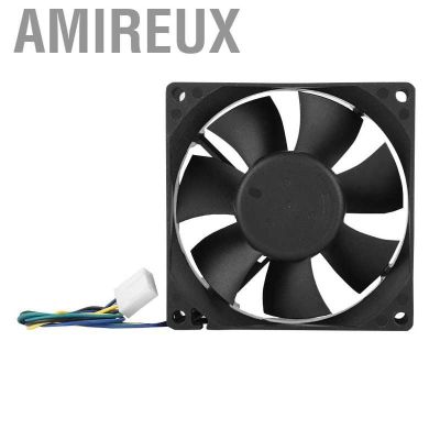 【Ready stock】AMIRE SHLF0812KHE-11 80mm 4Pin PWM Temperature Control Chassis Cooling Fan CPU Cooler