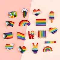 LGBT Flag Pins Yeh Enamel Pin Lapel Gay Lesbian Badge Brooch Jewelry