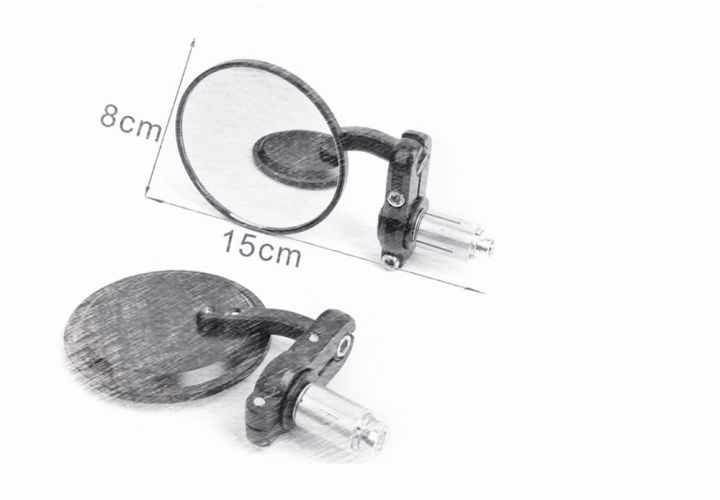 คล้อยแฮนด์อุปกรณ์แต่งมอเตอร์ไซค์กระจกมองหลัง22มม-สำหรับ-xj6ยามาฮ่าและ-xj6ผัน-xsr-700-abs-xsr-900-abs-1200
