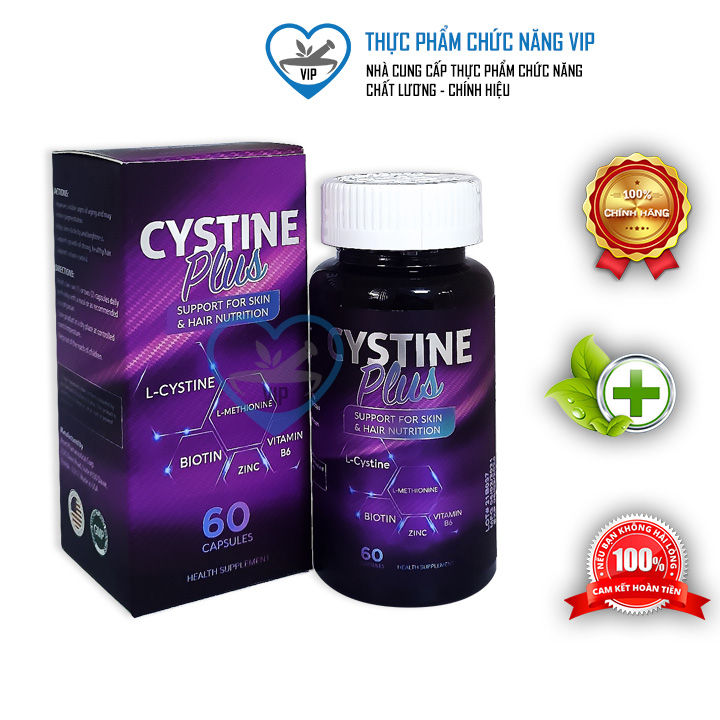 Viên uống đẹp da dưỡng tóc Cystine Plus USA giúp trắng da giảm sạm ...