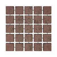 คอนกรีตปูพื้นคาร์เพท DURAONE รุ่น SQUARE ขนาด 50 x 50 x 3.5 ซม. สีดาร์กเรด