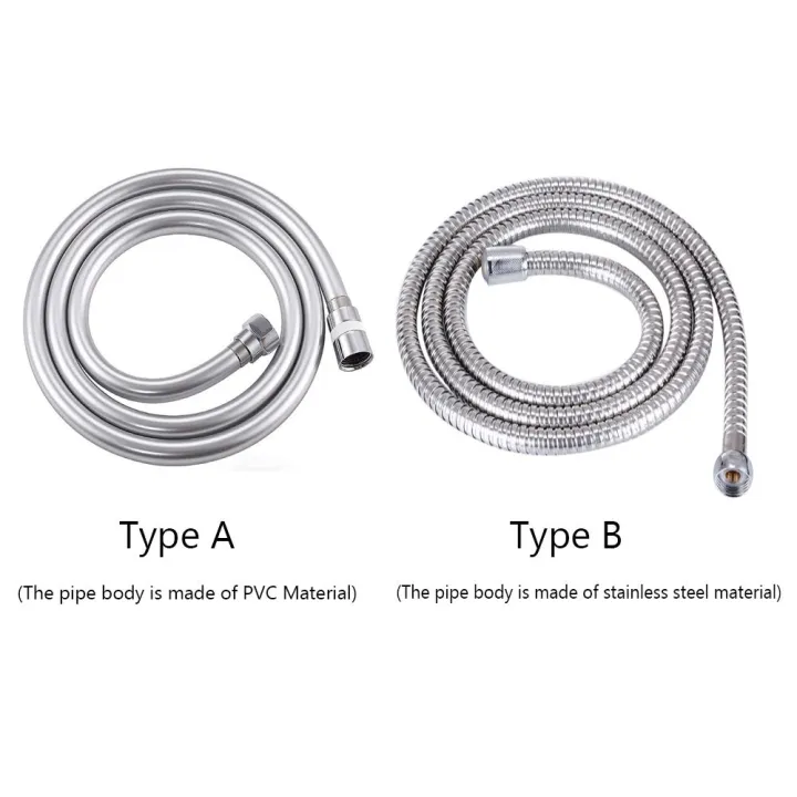 PEONY Flexible Handheld Shower Hose Universal Interface PVC Shower Tube Bidet High Pressure