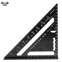 7inch 12inch Aluminum Alloy Metric Triangle Angle Ruler Squares for Woodworking Speeds Square Angle Protractor Measuring Tools
