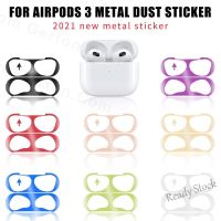 【hot sale】 ❂♘☂ C02 Dust-proof Scratchproof Sticker For AirPods 3 Dust Guard Protective Earphone Film For 2021 Apple 3rd Cover Stickers