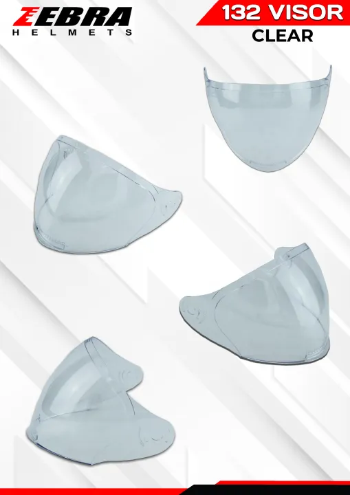 Zebra Helmet Accessories CLEAR Replacement Visor/Lens For MODEL Zebra