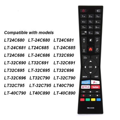 FOR JVC RM-C3338 Replaced Remote Control for 2018 2019 LED TV LT24C680 LT-24C680 LT49C790 LT-49C790 LT49C890 LT32C790 LT-32C790