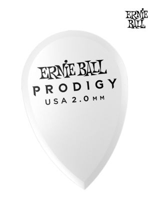 Ernie Ball  Prodigy Teardrop 2.0 มม. ปิ๊กกีตาร์ไฟฟ้า หนาทนพิเศษ วัสดุ Delrin (สีขาว) ** Made in USA ** (Model#: P09336)
