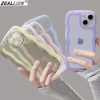 Zeallion เคสโทรศัพท์ซิลิโคนใสขอบหยักน่ารักสำหรับ [Samsung Galaxy S20 Plus S21 FE S22 Ultra] เคสฝาหลังแบบนิ่มป้องกัน