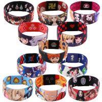 Classic Anime Haikyuu Stretch Wristband Bracelet Tokyo Avengers Wide Band Bangles Armband Fashion Accessories Fans Gifts