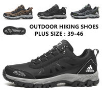 【Shoe King】 Ready Stock Mens Hiking Shoes Outdoor Hiking Shoes Desert Boots Cloth Leather Boots Boot Size 39-45 Running