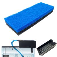 2Pcs Aquarium Filter Tank Foam Sponges Media Pad Fish Tank Bio Sponge Coarse Sheet Cut-to-Size Foam For Pet Filters 32x12x2cm Adhesives Tape