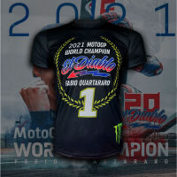 เสื้อยืดคอกลม T-shirt MotoGP เสื้อยืดโมโตจีพี สำหรับแฟนคลับ ฟาบริโอ กวาตาราโร่#20 #MG0053 ไซส์ S-5XL