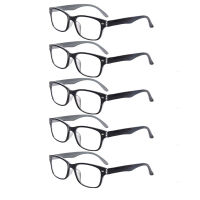 Reading Glasses 5 Packs Eyeglasses Quality Spring Hinge Colorful Readers for Women Men