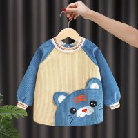 Baby Apron New Cartoon Animal Little Boy Little Girl Waterproof Apron Eat Kids Apron Baby Waterproof Long Sleeve Bib Aprons