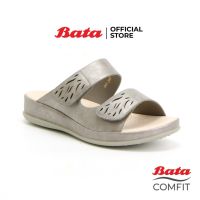 Bata COMFIT รองเท้าเพื่อสุขภาพ Comfortwithstyle รองเท้าแตะ รองเท้าลำลอง รองเท้าแตะแบบสวม รองเท้าลำลองแบบสวม สำหรับผู้หญิง สีเทา รหัส 6612697 / สีเบจ รหัส 6618697