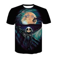 New Unisex Funny Halloween graphic t shirts 3D Fashion Casual Print Pumpkin Face Pattern T-shirt Trend Hip Hop Harajuku t-shirts